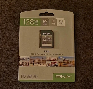 PNY Elite 128GB SD Card  Brand New - Picture 1 of 2