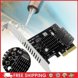 PCI-E To SATA Expansion Card Supports Cascaded Trim for Windows/Linux/ OS - Photo 1/18