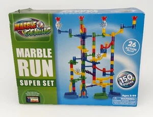 Marble Genius Murmelbahn Super Set - Labyrinthbahn 150 Teile 26 Action Teile komplett - Bild 1 von 4