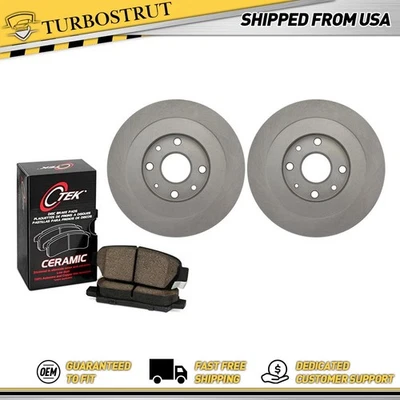 Kit de pastillas de freno y rotores traseros centrados OE para Ford Escort 1991-1996 Foto 1 de 4