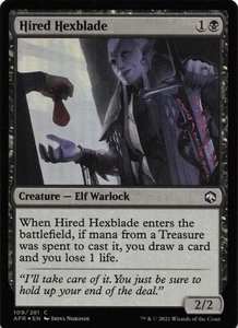 Hired Hexblade C Adventures in the Forgotten Realms 109 NM Foil - Picture 1 of 2