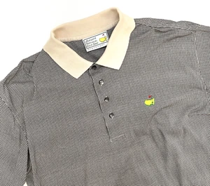 Augusta National Slazenger Short Sleeve Polo Men’s L Black/White  - Picture 1 of 10