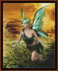 AQUA FAIRY ~ cross stitch pattern (punto cruz) - Picture 1 of 5