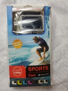 Sports Camera 1080P Full HD Waterproof 2 Inch LCD Screen, Wide Lens Angle 140 d - Picture 1 of 5