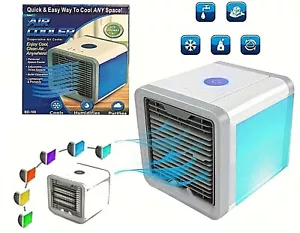 3in1 Portable Mini Air Conditioner Humidifier Bedroom Air Cooler USB Fan Desktop - Picture 1 of 11