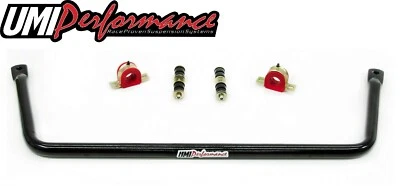 Barra estabilizadora delantera 67-87 Chevrolet C10 GMC C15 C1500 UMI, 1-3/8" TUBULAR NEGRA *6440 Foto 1 de 4