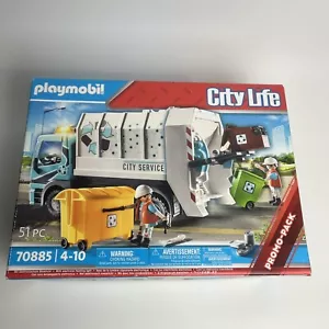 Playmobil 70885 City Life Garbage Truck Bin Man 51 Pieces - Picture 1 of 11