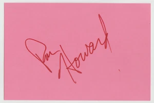 Scheda indice firmata RON HOWARD 4x6 autografo certificato PSA/DNA autentica AUTO - Foto 1 di 2