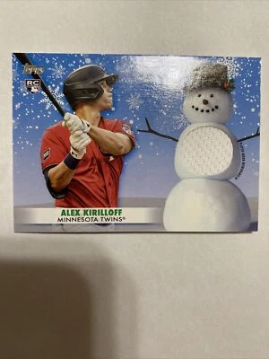2021 Topps Holiday Alex Kirilloff Patch Relic With Snowman #WRC-AK Rookie Rc - Image 1 of 2