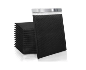 4x7,5" Schwarz Poly Luftpolster Versandtaschen Versandtasche Gepolsterter Umschlag Hochwertig - Bild 1 von 3