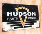 Hudson Parts & Service Rusted Style Aluminum Metal Sign 12"x18"