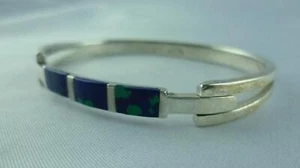 Brazalete incrustaciones mosaico plata de ley 925 - Imagen 1 de 6