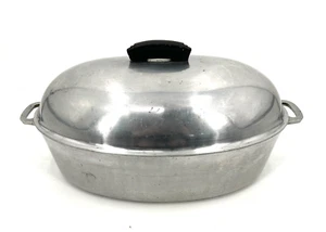 Majestic Cookware Large Aluminum Oval Dutch Oven Roaster Vintage - Picture 1 of 23