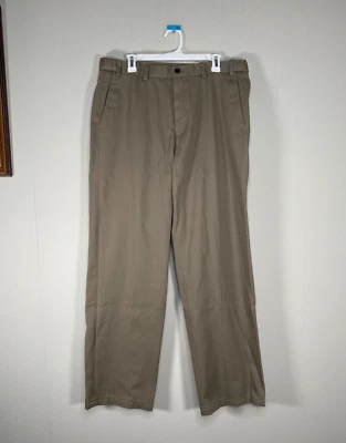 Eddie Bauer RELAXED FIT Chino Pants Men's 36 Tall Mid Rise Tan Business Casual - Image 1 of 4