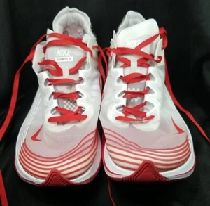 Size 11 Nike zoom fly Sp Sneaker White/university Red Racing Shoes - Picture 1 of 23