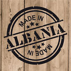 Albania Sticker Vinyl 10 cm / 4" Decal Stamp Made In Albania Car Laptop Tablet