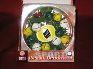 Adorno navideño mini corona de 3 pulgadas Oregon Ducks con campanas - Imagen 1 de 1
