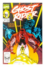 Ghost Rider #8 (1990 Marvel) Living Nightmare! J. Saltares Cover! VF/NM