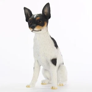 Rat Terrier Figurine Hand Painted Collectible Statue - Picture 1 of 1