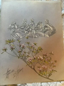 Stone Mountain Atlanta, Ga Künstler Ann Moller Kunst Gemälde Druck 632/1000 signiert - Bild 1 von 6