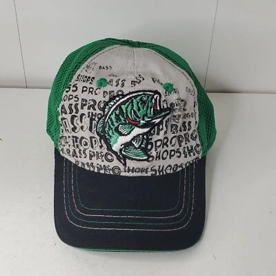 Bass Pro Shops Baseball Cap Snapback Hat Largemouth Bass Patch Toddler Sz Green Foto 1 de 4