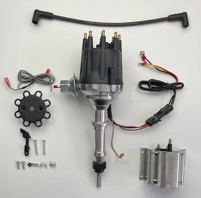 INTERNATIONAL HARVESTER BLACK HEI Distributor 1965-80 266 304 345 392 + 60K COIL - Image 1 of 4