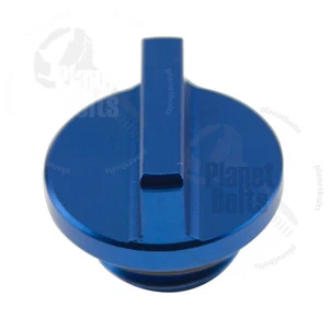 Blue CNC Dexter Engine Oil Cap For Honda CBR CB VTR VT Top CNC Aluminum Filler - Picture 1 of 3