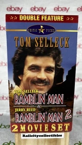 Tom Selleck - Ramblin Man and Ramblin Man 2 - Jerry Reed - VHS 2 Tape Set - NEW - Picture 1 of 8