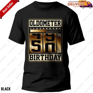 Birthday T-Shirt Oldometer 49-50 Funny Fathers Day Gift for Men Retro Odometer T - Picture 1 of 13