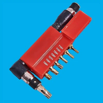 9 Piece Offset Security Torx Bit Set, 90° Bit Holder T10 T15 T20 T25 T27 T30 T40 - Image 1 of 2