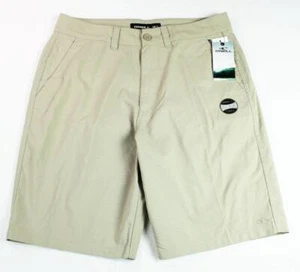 Oneill Shorts Mens 32" Pismo Performance Flat Front Classic Fit Casual Khaki NEW - Picture 1 of 5