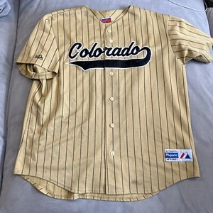 VINTAGE RARE MAJESTIC- UNIVERSITY OF COLORADO BUFFALOES- BASEBALL JERSEY- XL/XXL - Picture 1 of 8