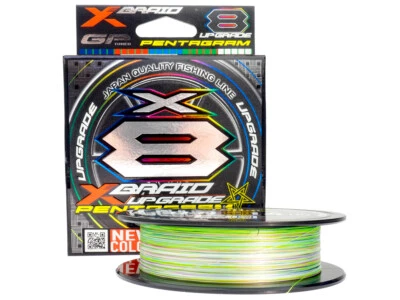 YGK X-Braid Upgrade X8 Pentagram 150m Multicolor Tresses Fabriqué au Japon