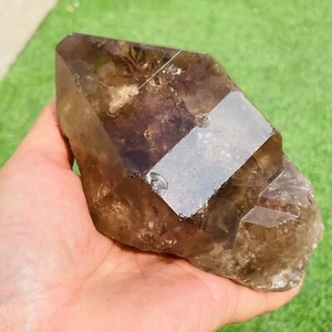 1.85lb Natural Clear Smoky Skeletal Elestial Quartz Crystal Point Mineral Rough - Imagen 1 de 15