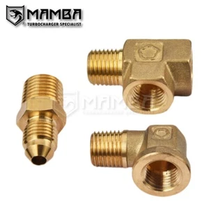 1/4NPT Turbo Oil Pressure Sensor Fitting adapter fits Ford Barra Falcon XR6 BA - Picture 1 of 5