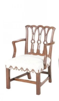 Antique English Georgian Mahogany Childs Armchair 19th century Hepplewhite chair - Image 1 of 4
