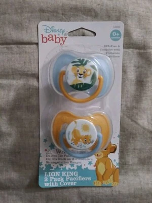 Pack de 2 chupetes Disney Baby Rey León con cubierta en caja  Foto 1 de 2