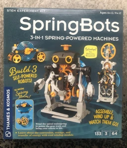 Spring Bots 3 in 1 Spring Powered Machine STEM Experiment Kit - Picture 1 of 3