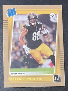 Pat Freiermuth 2021 Donruss Rated ROOKIE Bronze Press Proof #281 - Pittsburgh 
