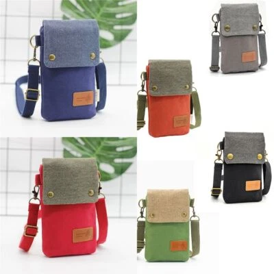 Three Layer Shoulder Bag Canvas Phone Bag New Small Handbag  for Women - Image 1 of 4