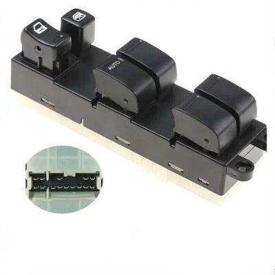 Panel de control interruptor de vidrio ventana eléctrica Master delantero para 00-06 Nissan Sentra✨ Foto 1 de 4