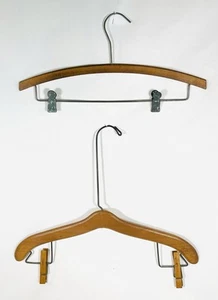 Vintage Hanger Lot–GoodForm w/ Rare Wood Clips + Mid-Century Style-Collectible - Picture 1 of 22