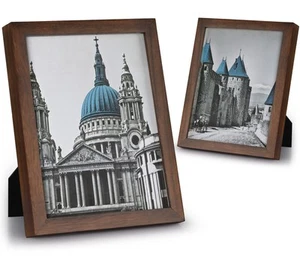 8x10 Picture, Pack of 2 Picture Frames 8 by 10 with Real Glass, Rustic Solid ... - Picture 1 of 9