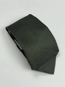 NWT Stafford Essentials Green Ribbed Stripe Silk Necktie 57"L x 3.5"W - Picture 1 of 9