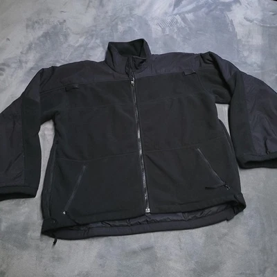 5.11 Tactical Jacket Large Black Softshell Zip Pockets Fleece EMT Militia Hero - Image 1 of 4