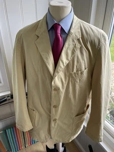 CAMEL ACTIVE Herren Blazer Sakko Größe 2XL IT56 UK46 Gelb Baumwolle. Sommer - Bild 1 von 12