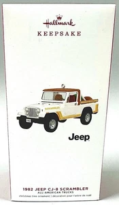 Hallmark Andenken Ornament 2019 All American Trucks 1982 Jeep CJ-8 Scrambler NEU - Bild 1 von 5