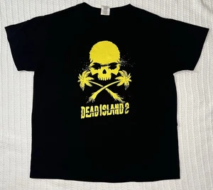 Dead Island 2 Shirt LG 23” X 27” Game Stop Promo Black Double Sided Graphics - Picture 1 of 8