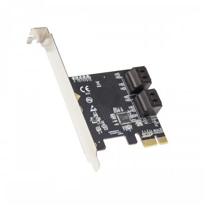 Open Box- 4 Port SATA III PCI-e 3.0 x1 Card Non-Raid with Low Profile Bracket - Image 1 of 4