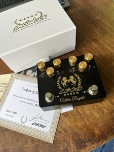 Decibelics Golden Royale Dual Overdrive Black Klon Klone Boutique Pedal - Picture 1 of 4